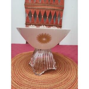 MCM Rosenthal Continental "Star Of Dawn"9" Round Serving Bowl Atomic 1960's EUC